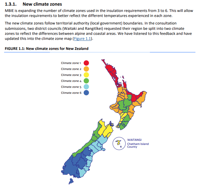 NZ climate zones map