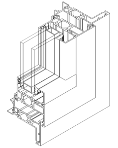 Aluminium windows for commercial office