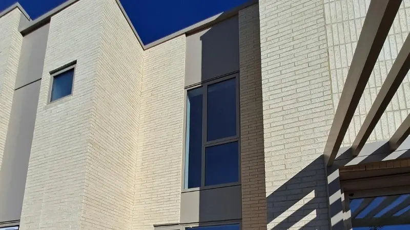 Close-up of UNO Thermal fixed and awning windows at 30 Milton Road, Otumoetai.