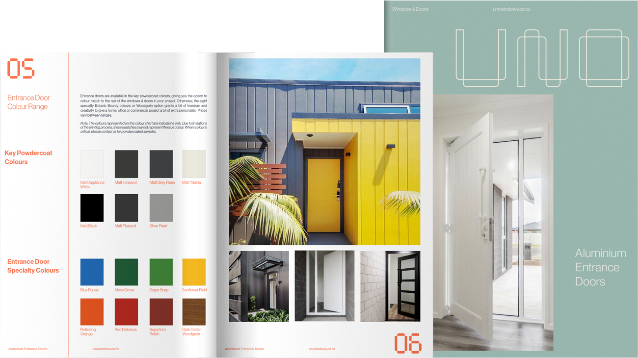 Aluminium entrance doors