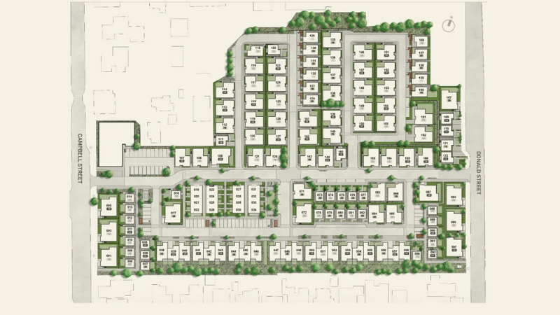 Campbell Village Site Map