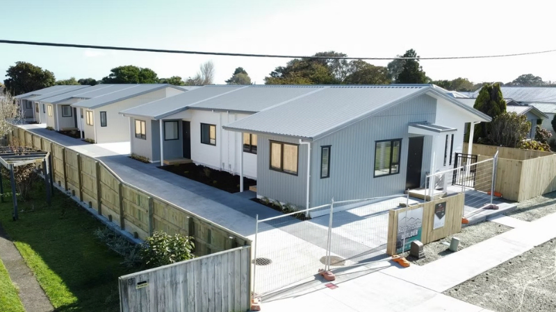 Multi-residential housing development with aluminium windows and doors in New Zealand