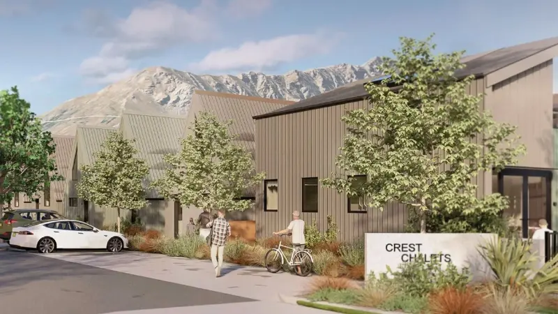 Standalone chalets in Queenstown with thermal aluminium windows and doors supporting H1 construction R-values
