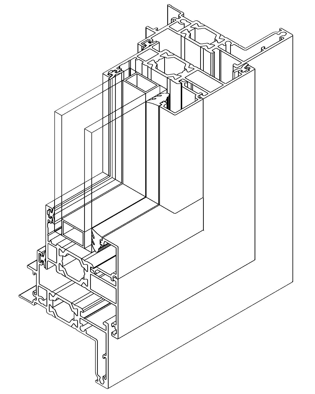 TH50 Awning Window - Isometric View (1)