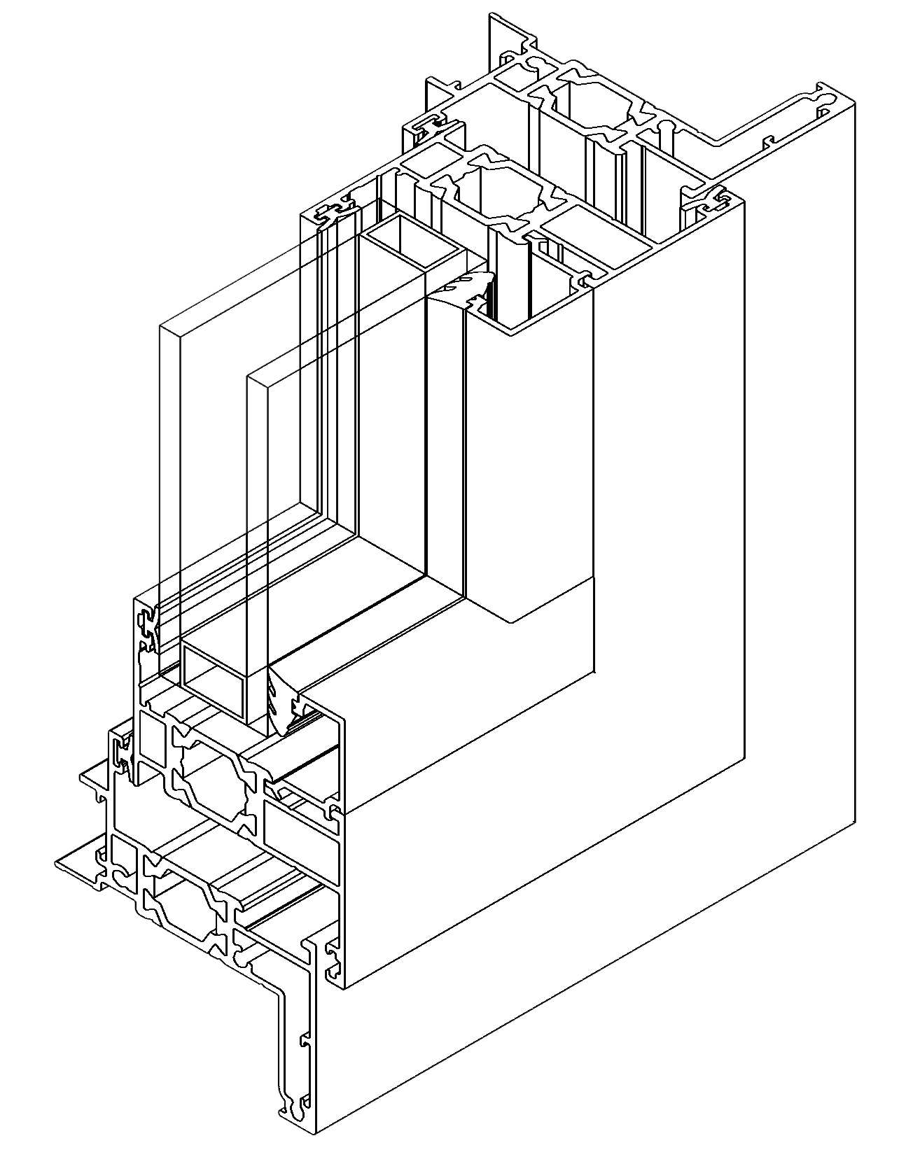 TH50 Awning Window - Isometric View (1)